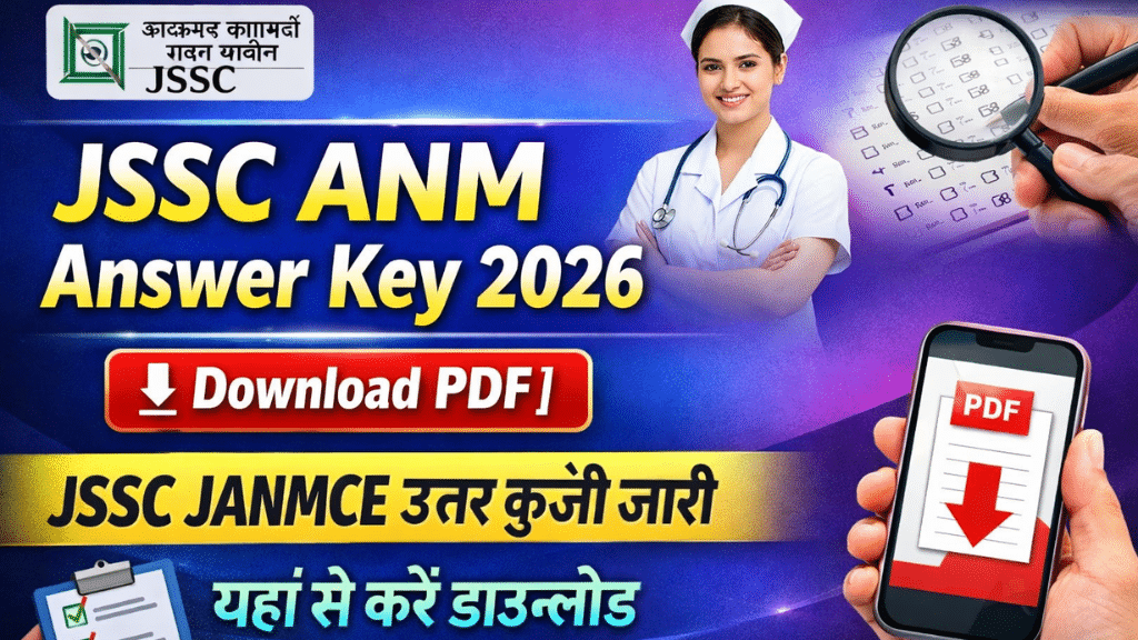 JSSC ANM Answer Key 2026